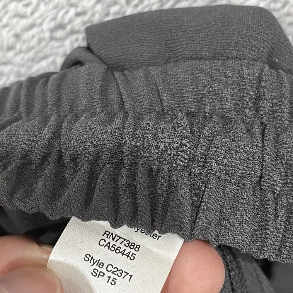 J.Crew Tapered Jogger Pants Women's 2 Gray Drawstring Pockets Stretch Lounge‎